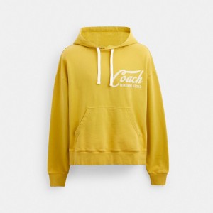 Coach Americana Hoodie Heren Geel | BE_CH54670