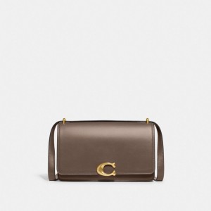 Coach Bandit Brass Schoudertassen Dames Donkergrijs | BE_CH83422