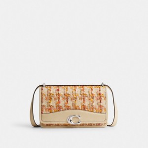 Coach Bandit In Tweed Schoudertassen Dames Zilver | BE_CH26395