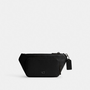 Coach Belt With Signature Canvas Interior Detail Heuptas Heren Zwart | BE_CH57211