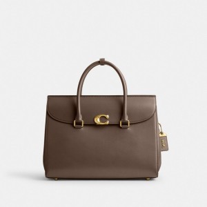 Coach Broome 36 Brass Handtas Dames Donkergrijs | BE_CH48812