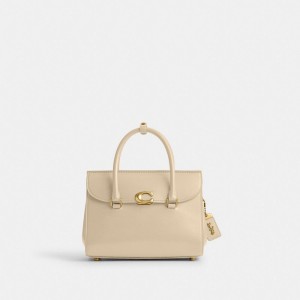Coach Broome Brass Handtas Dames Wit | BE_CH91040