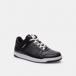 Coach C201 In Signature Sneakers Heren Zwart | BE_CH79105