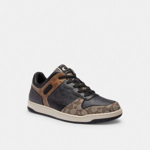 Coach C201 In Signature Sneakers Heren Zwart | BE_CH38437