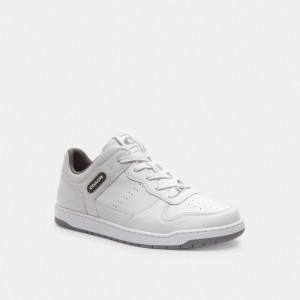 Coach C201 Optic Sneakers Heren Wit Grijs | BE_CH58809