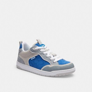 Coach C203 In Signature Canvasberry Sneakers Heren Grijs Blauw | BE_CH17906