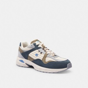 Coach C301 Denim Sneakers Heren Donkerblauw | BE_CH82548