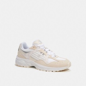 Coach C301 With Signature Canvas Chalk Sneakers Heren Wit | BE_CH29952