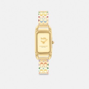 Coach Cadie 17.5 Mm X 28.5 Mm Rainbow Horloge Dames Goud | BE_CH15347