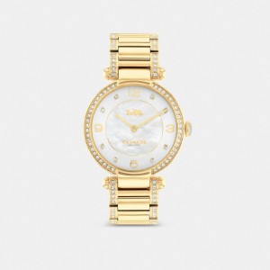 Coach Cary 34 Mm Horloge Dames Goud | BE_CH66667