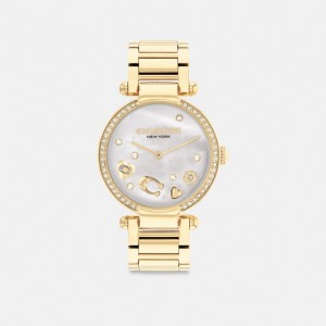 Coach Cary 34 Mm Horloge Dames Goud | BE_CH38942