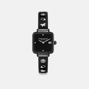 Coach Cass 22 Mm Horloge Dames Zwart | BE_CH45877