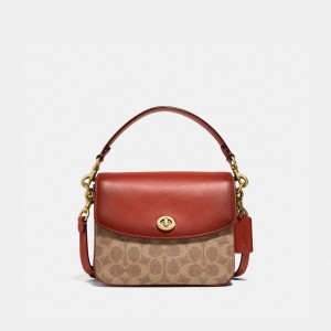 Coach Cassie 19 In Signature Canvas Pvc Crossbodytassen Dames Bruin | BE_CH90009