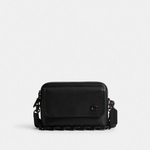 Coach Charter Flap 24 Crossbodytassen Heren Zwart | BE_CH77846