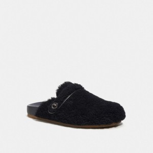 Coach Clog In Shearling Sandalen Heren Zwart | BE_CH96359
