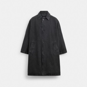 Coach Denim Balmaccan In Organic Cotton Jassen Heren Zwart | BE_CH43925