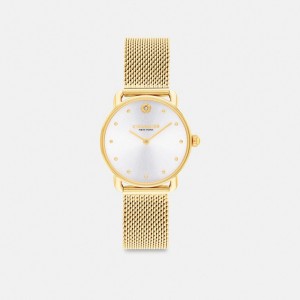 Coach Elliot 28 Mm Horloge Dames Goud | BE_CH47125