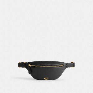 Coach Essential Belt Brass Heuptas Dames Zwart | BE_CH27403