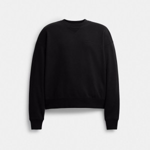 Coach Essential Crewneck T-shirts Heren Zwart | BE_CH65860