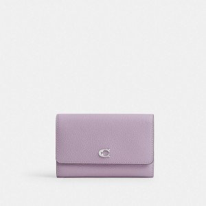 Coach Essential Medium Flap In Colorblock Grote Portefeuille Dames Paars | BE_CH34123