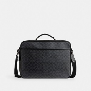 Coach Gotham Convertible In Signature Aktentas Heren Grijs | BE_CH66084