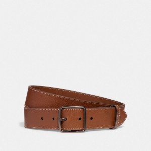 Coach Harness Buckle Belt 38 Mm Riemen Heren Bruin | BE_CH77280