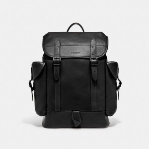 Coach Hitch Leren Rugzakken Heren Zwart | BE_CH58352