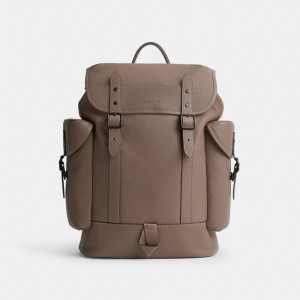 Coach Hitch Polished Pebble Leather Rugzakken Dames Donkergrijs | BE_CH23261