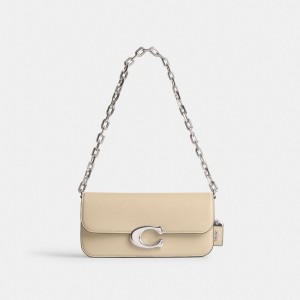 Coach Idol 23 Schoudertassen Dames Zilver Wit | BE_CH10899