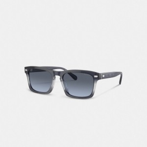 Coach Keyhole Square Gradient Zonnebril Heren Blauw | BE_CH48326