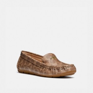Coach Marley Driver Loafers Dames Bruin | BE_CH33831