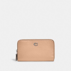 Coach Medium Zip Around Grote Portefeuille Dames Zilver | BE_CH98323