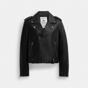 Coach Moto Jassen Dames Zwart | BE_CH64651