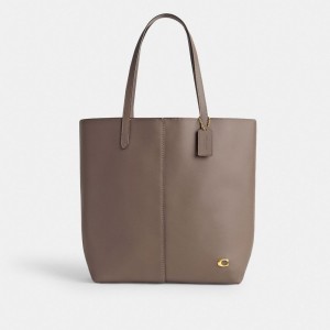Coach North Brass Tote Dames Donkergrijs | BE_CH71924