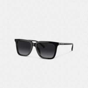 Coach Retro Square Zonnebril Heren Zwart | BE_CH68871