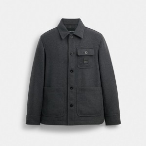 Coach Shirt Jassen Heren Grijs | BE_CH30593