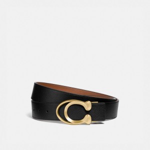 Coach Signature Buckle Belt 38 Mm Riemen Heren Zwart | BE_CH17319