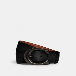 Coach Signature Buckle Cut To Size Reversible Belt 38 Mm Riemen Heren Zwart | BE_CH87344