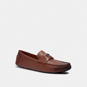 Coach Signature Coin Mocassins Heren Bruin | BE_CH41989