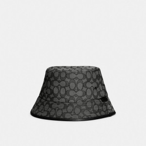 Coach Signature Jacquard Bucket Hoeden Heren Grijs | BE_CH92004