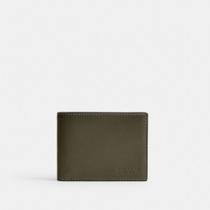 Coach Slim Billfold Wallet Billfolds Heren Groen | BE_CH32481