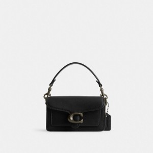 Coach Tabby 12 Glovetanned Leather Crossbodytassen Dames Zwart | BE_CH48890
