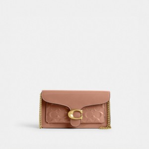 Coach Tabby Chain In Signature Leather Patent Leather Crossbodytassen Dames Roze | BE_CH26748