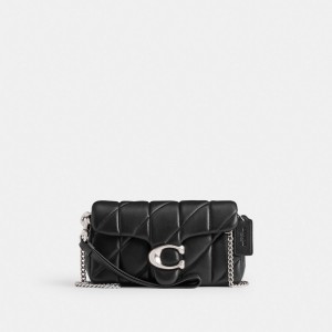 Coach Tabby Crossbody With Pillow Quilting Nappa Leather Kleine Portefeuille Dames Zwart | BE_CH14606