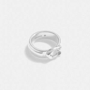 Coach Tabby Ring Dames Zilver | BE_CH63446
