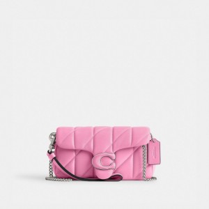 Coach Tabby Wristlet With Pillow Quilting Crossbodytassen Dames Zilver Roze | BE_CH17939