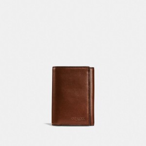 Coach Trifold Wallet Billfolds Heren Bruin | BE_CH27807