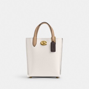 Coach Willow Tote 16 In Colorblock Brass Crossbodytassen Dames Gekleurd | BE_CH82753